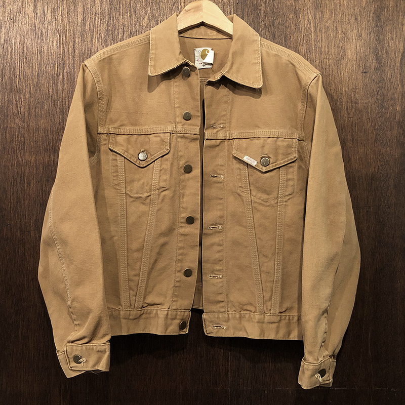 Carhartt Duck Canvas Trucker Jacket 40 No Liner Print Tag Early