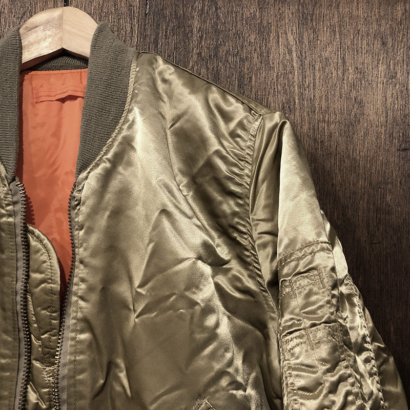 Corinth Mfg Co MA-1 Flight Jacket Coyote Yellow Nylon Twill Small