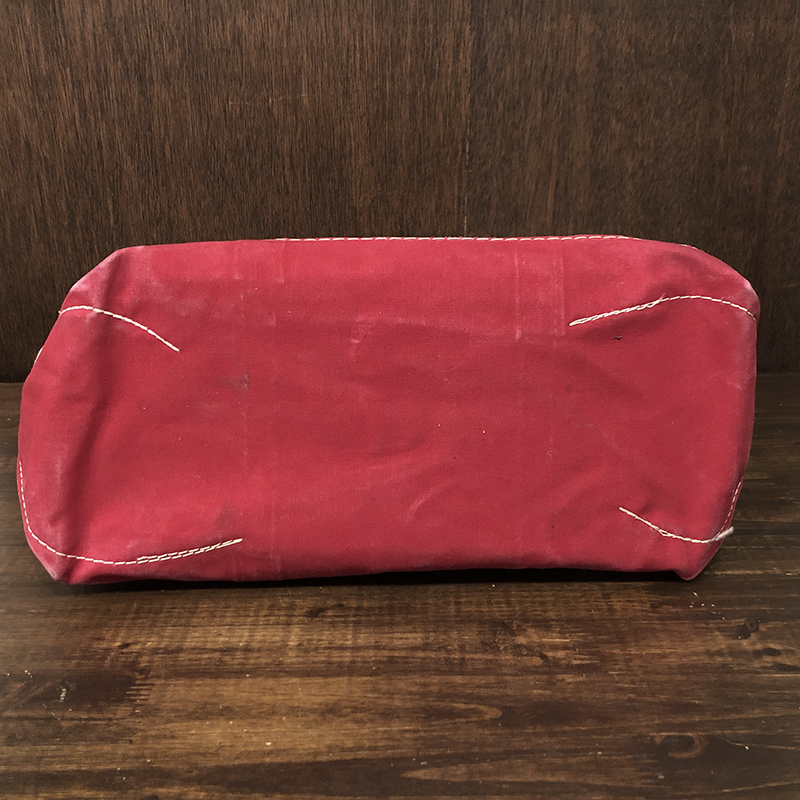 L.L. Bean Boat and Tote White Red Canvas Tote Bag エルエルビーン