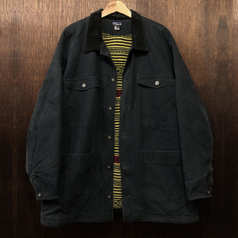 Patagonia Nuevo Range Coat Black Duck Bullseye Synchilla Fleece