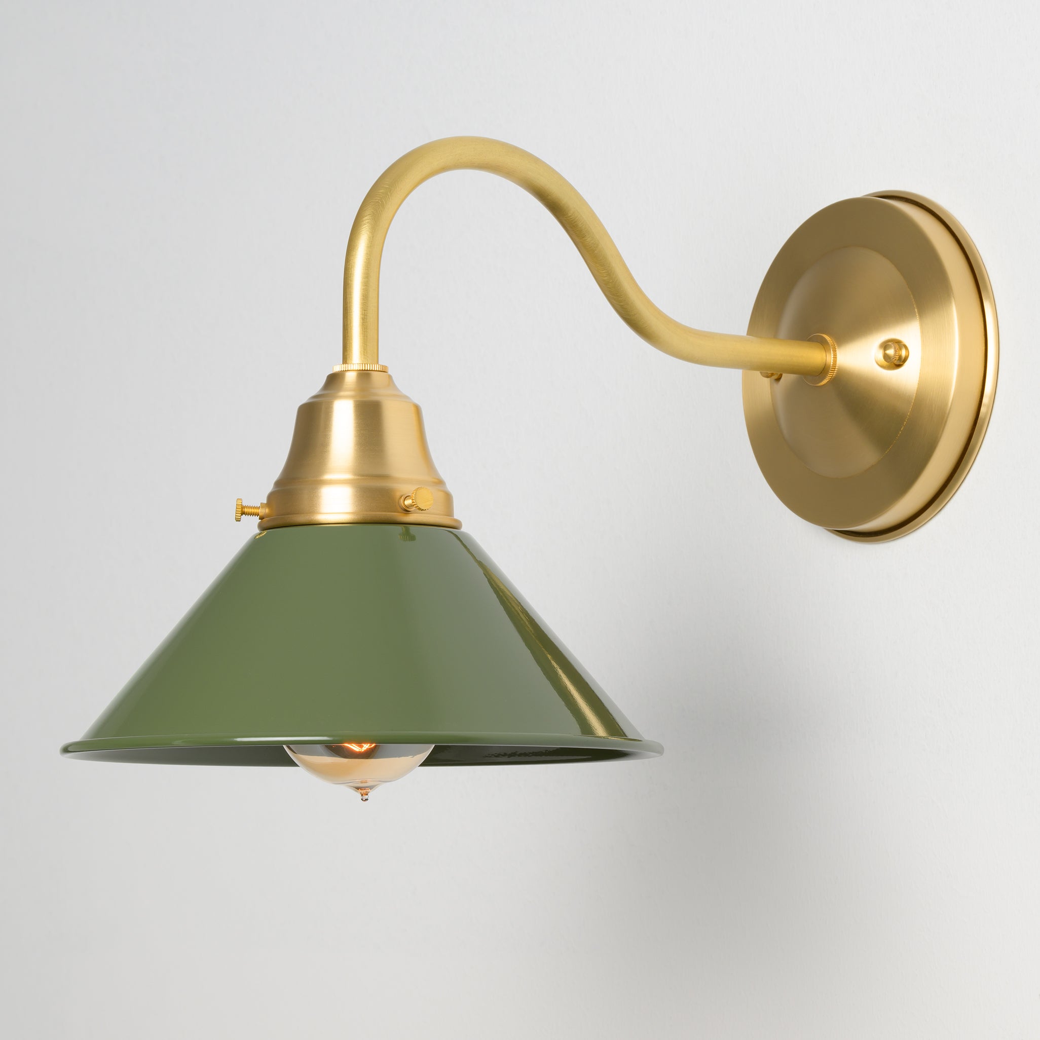 Penn (Colors) | Gooseneck Sconce – Olde Brick Lighting