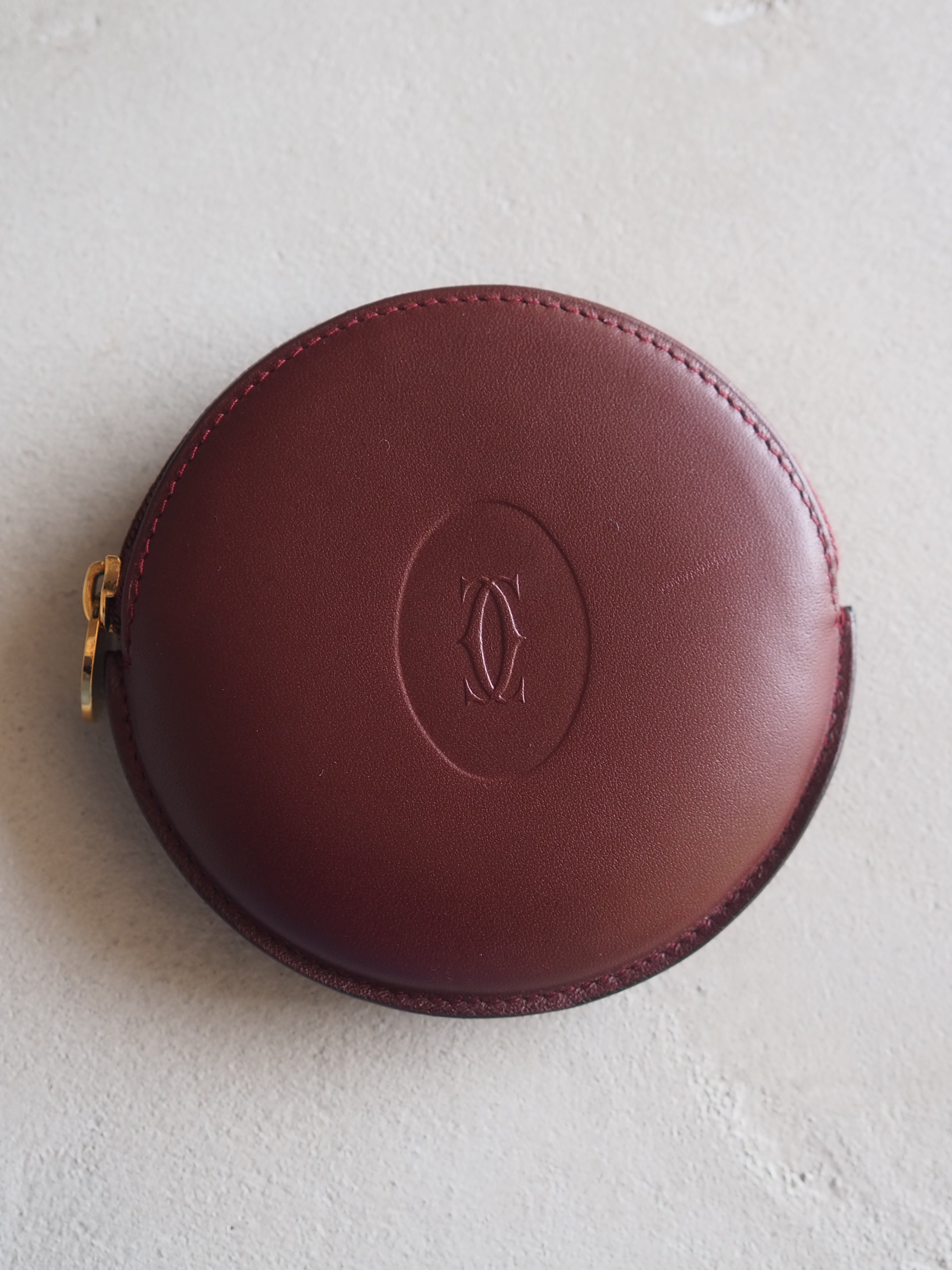 Cartier カルティエ コンパクト コインケース 小銭入れ 丸型 財布