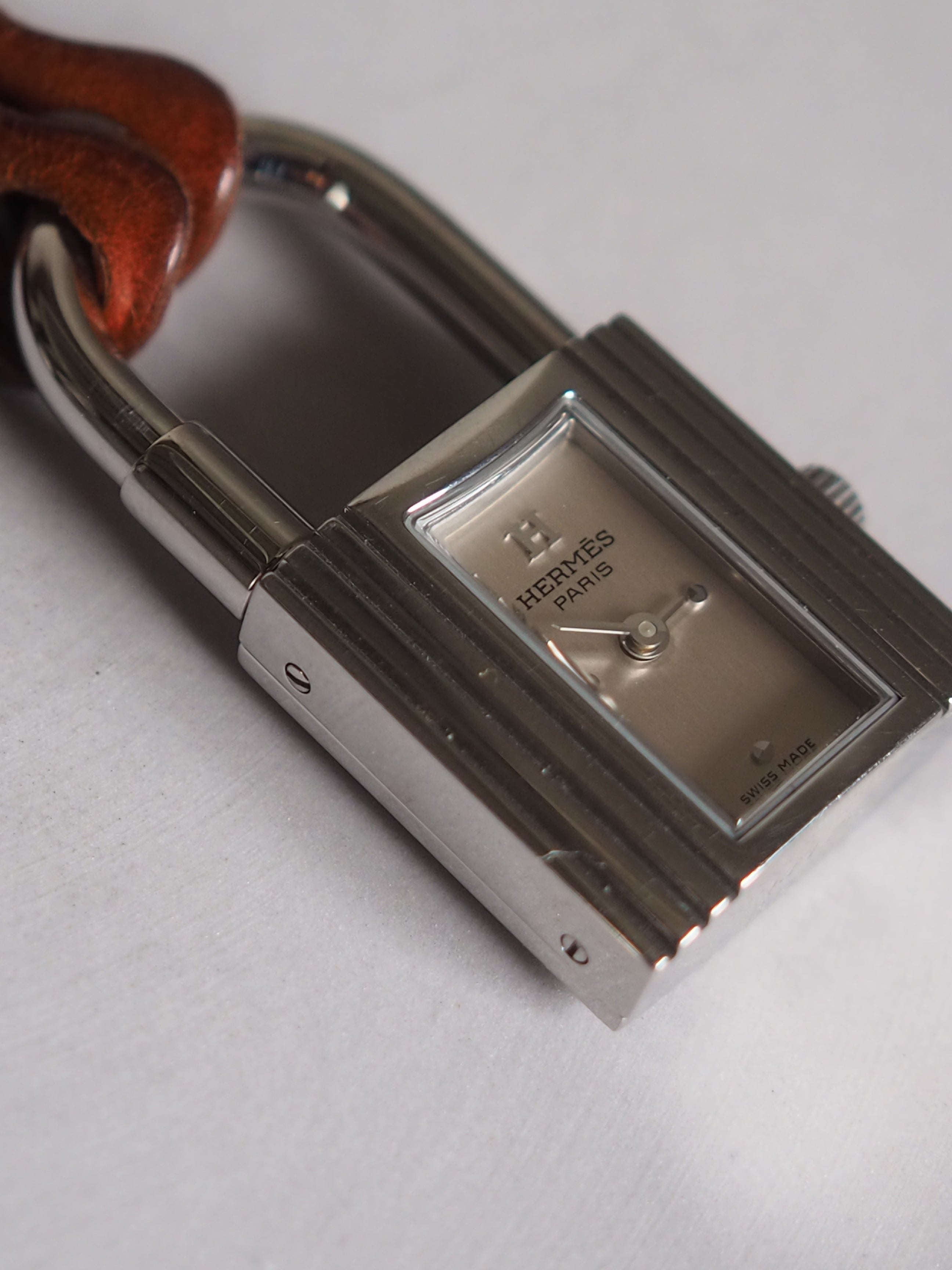 HERMES エルメス ケリー クロシェット ウォッチ 腕時計 シルバー