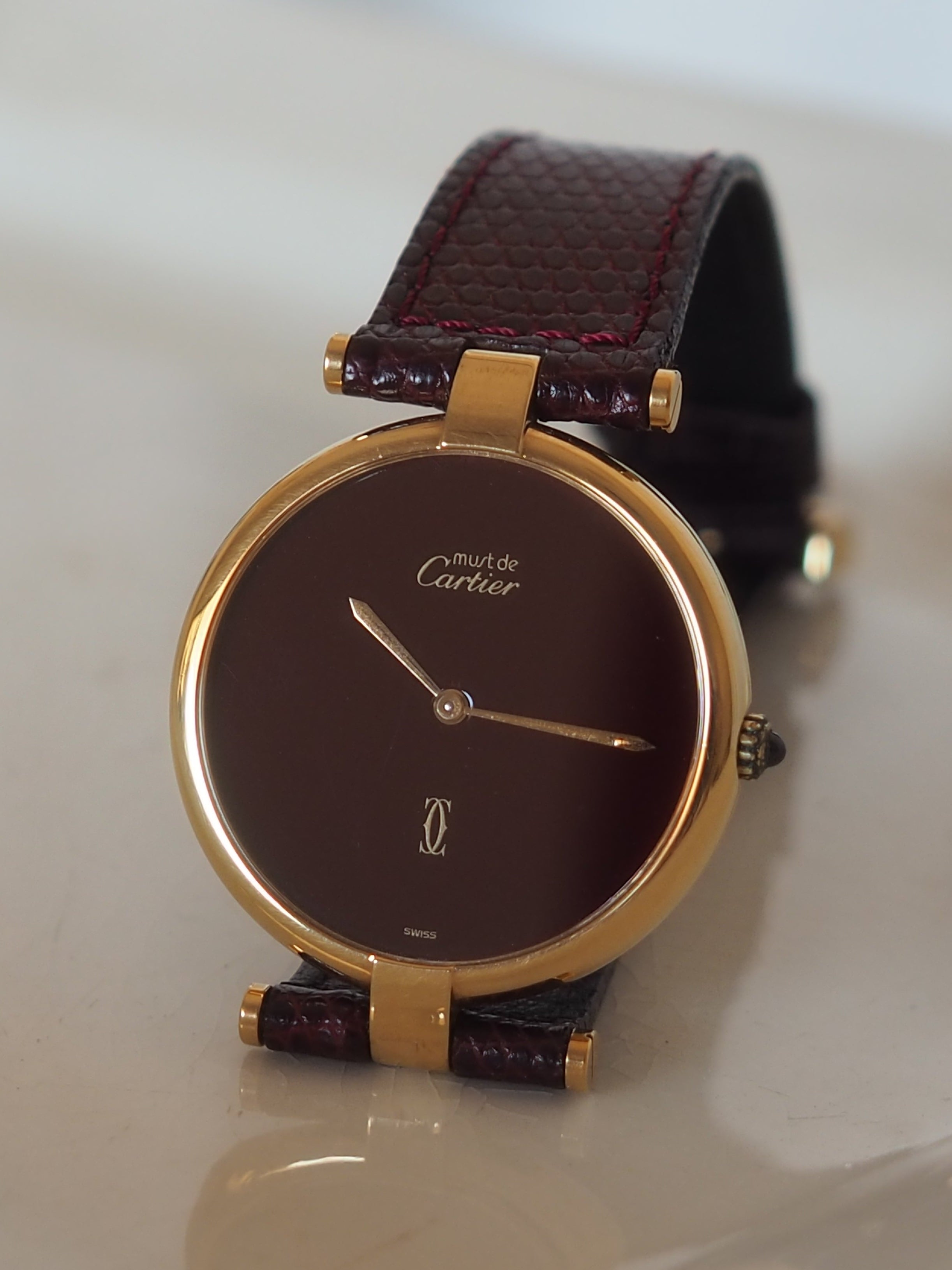 Cartier カルティエ マストヴァンドーム LM ガーネット希少モデル