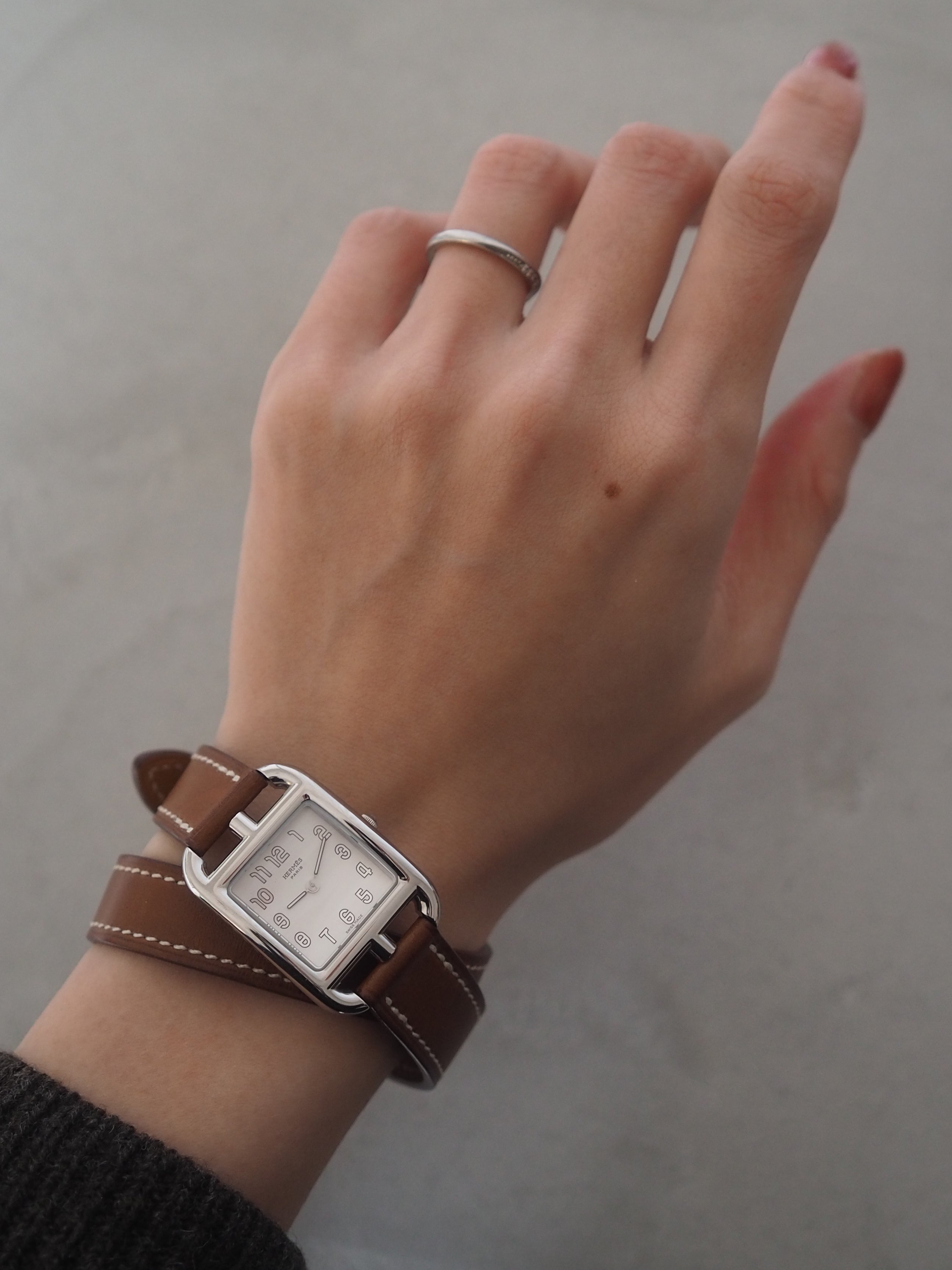 HERMES エルメス ケープコッド ドゥブルトゥール ウォッチ 腕時計