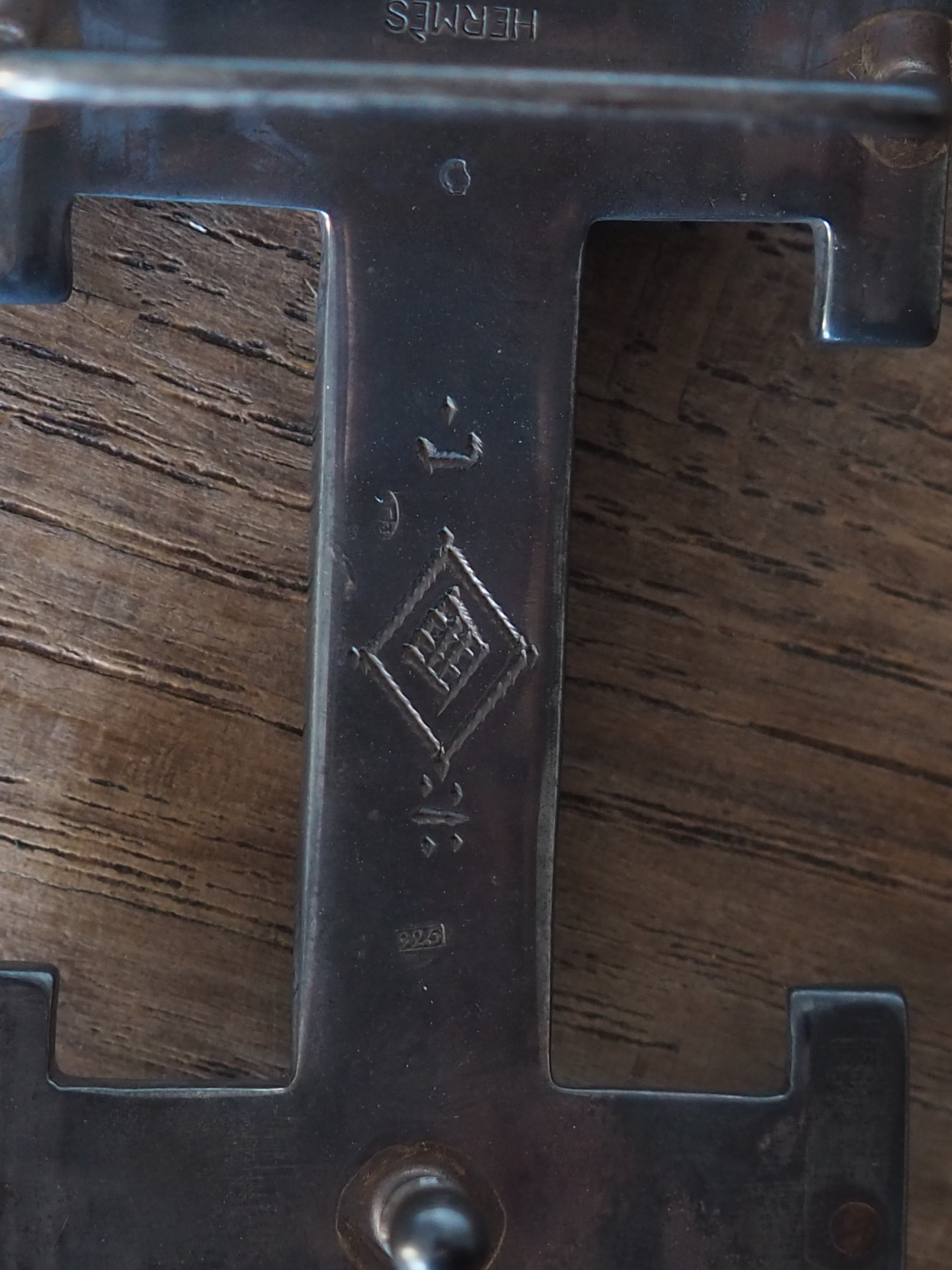 HERMES エルメス トゥアレグ ベルト 80 マルジェラ期 シルバー