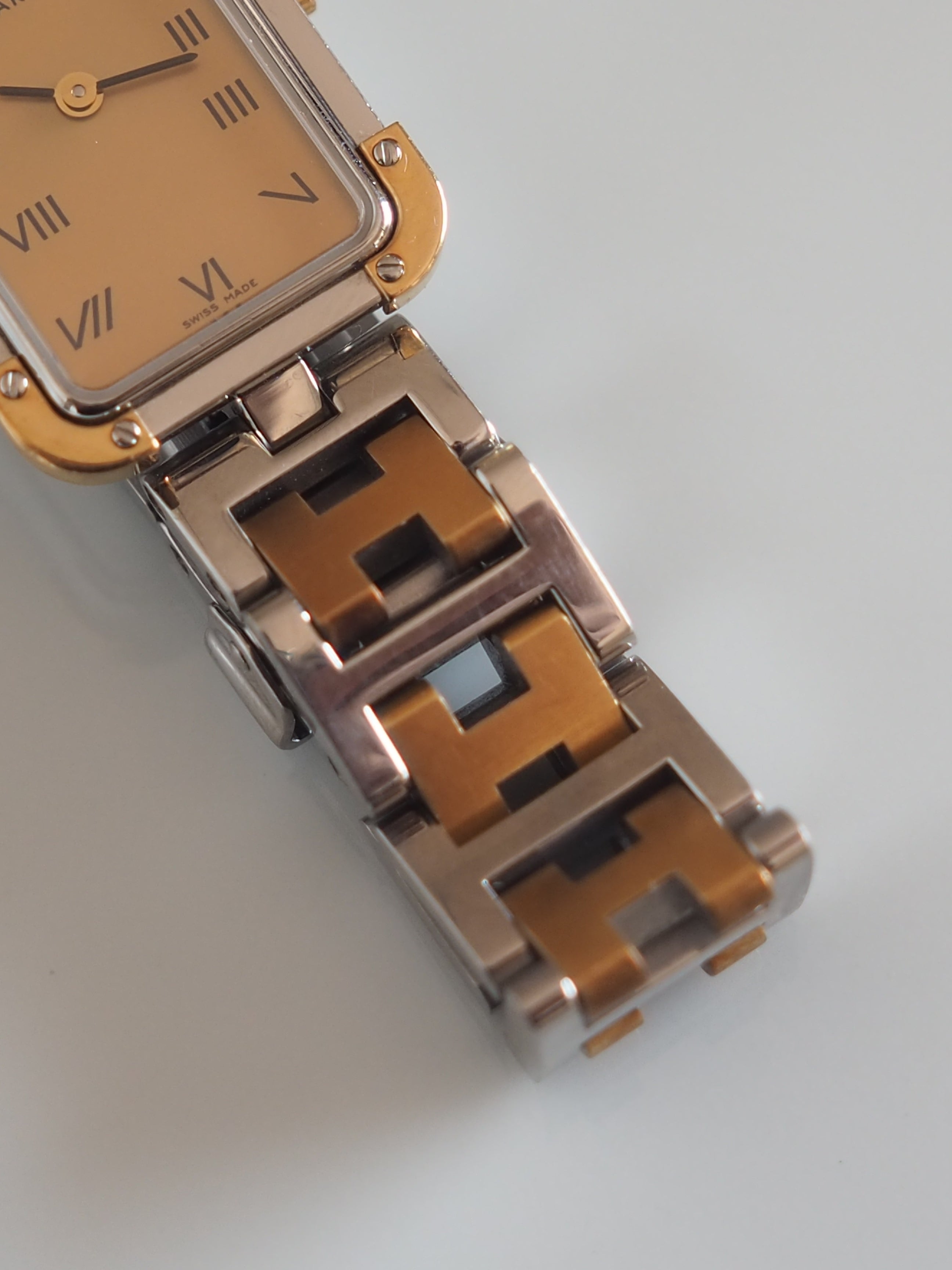 HERMES エルメス クロアジュール ウォッチ 腕時計 レザー メタル