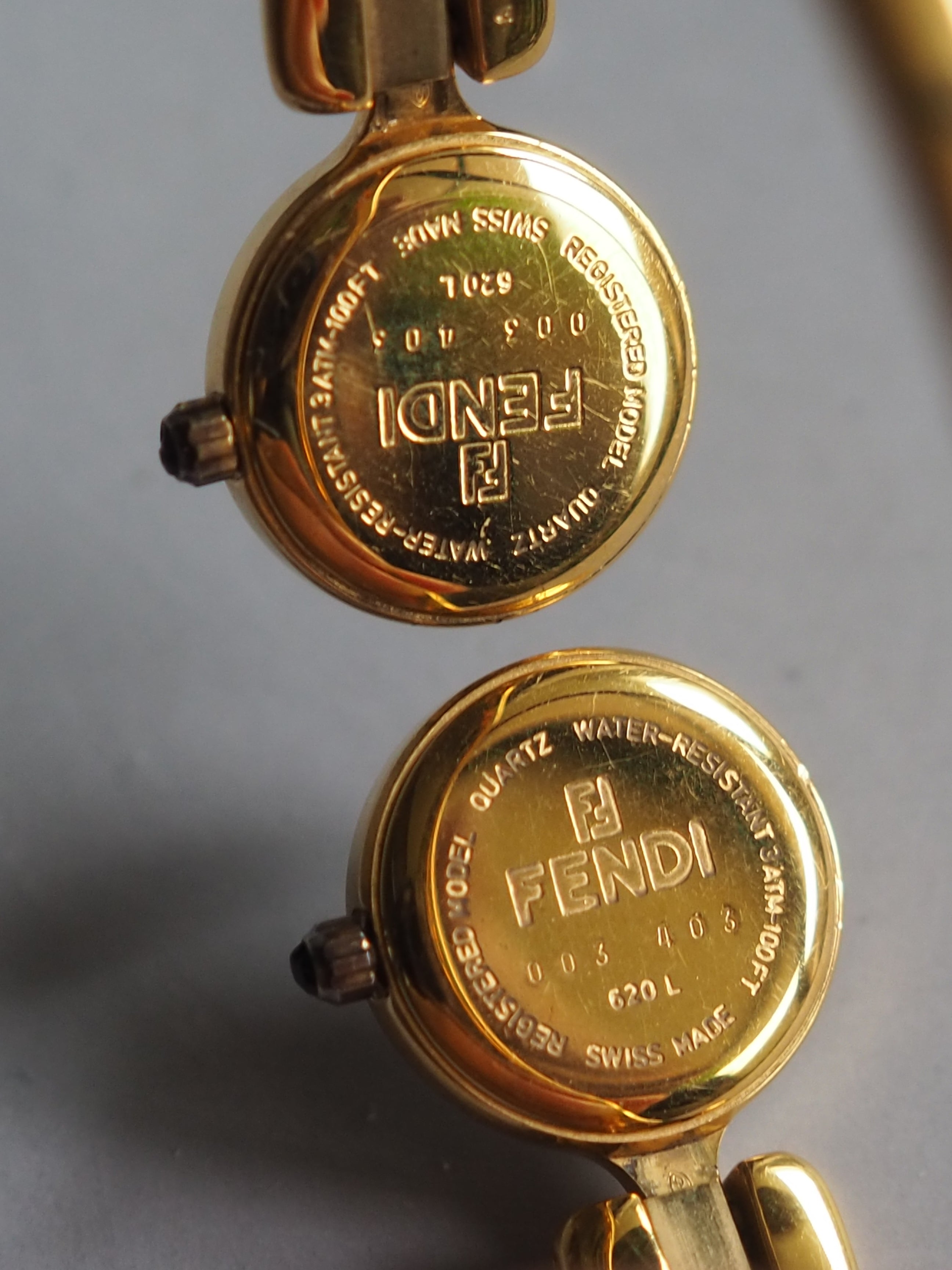 FENDI フェンディ ダブルフェイス ウォッチ 腕時計 デュアルタイム