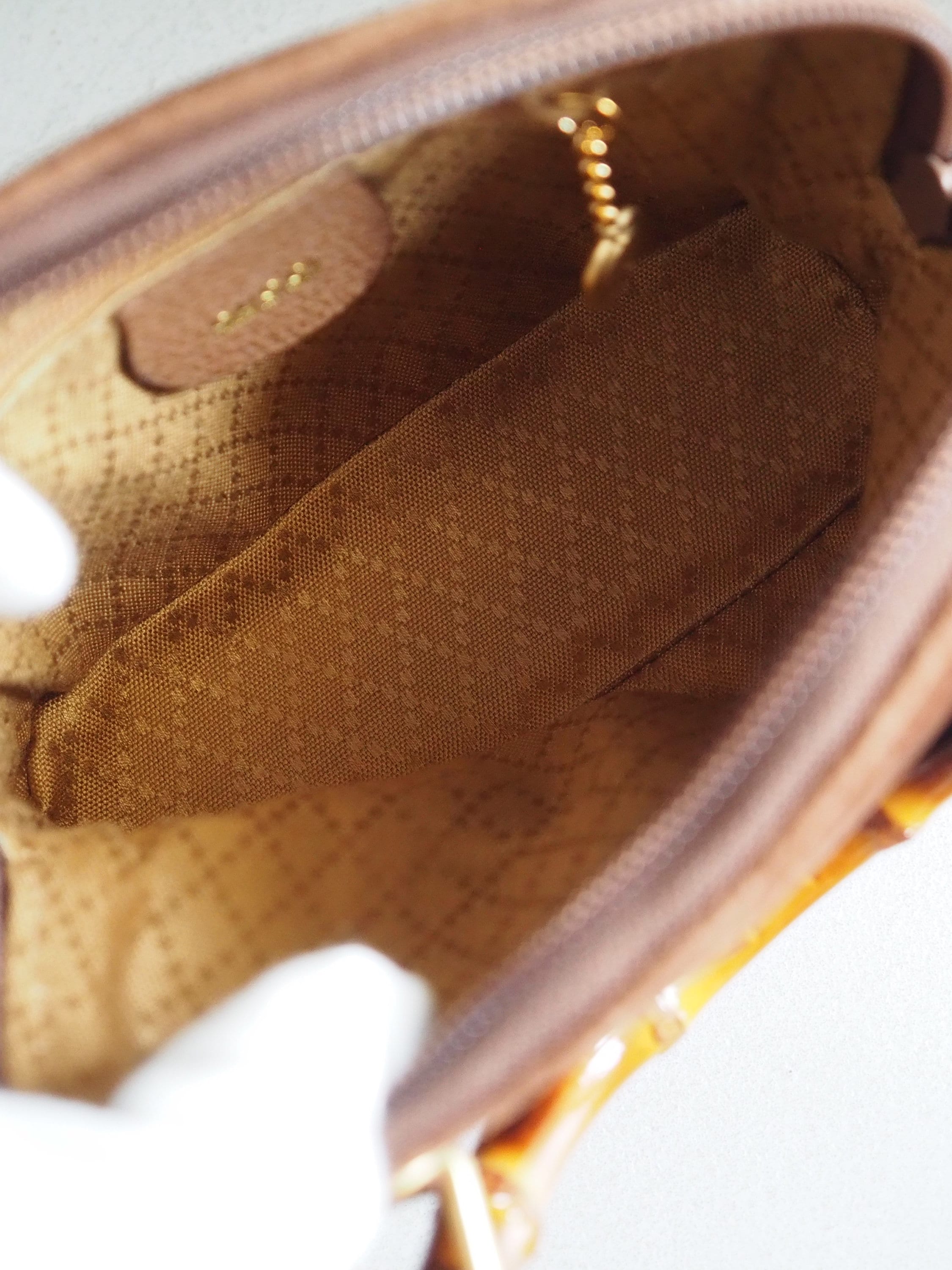 GUCCI グッチ バンブー 2way ハンドバッグ ショルダー スエード