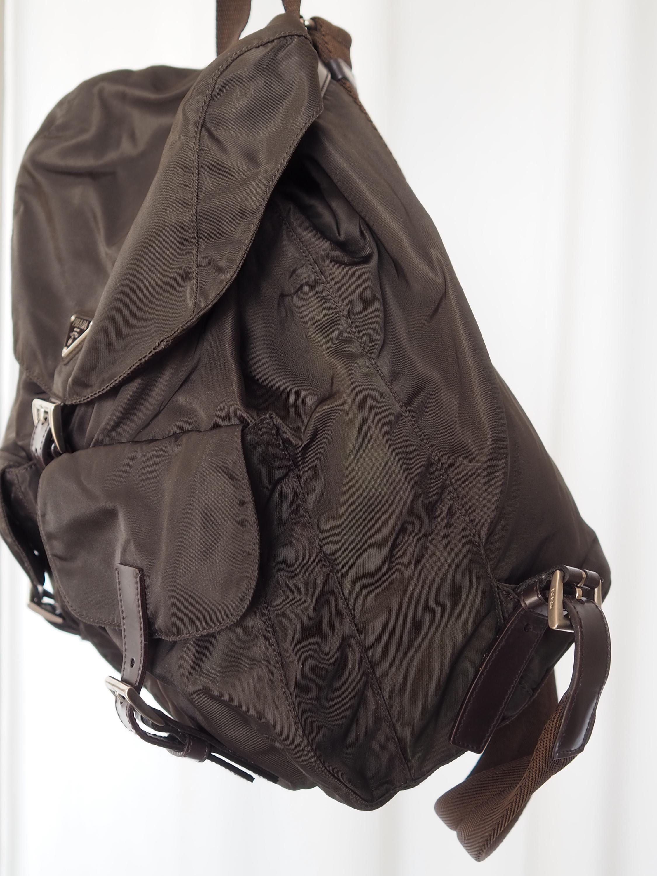 PRADA プラダ ナイロン バックパック リュック ブラウン ユニセックス