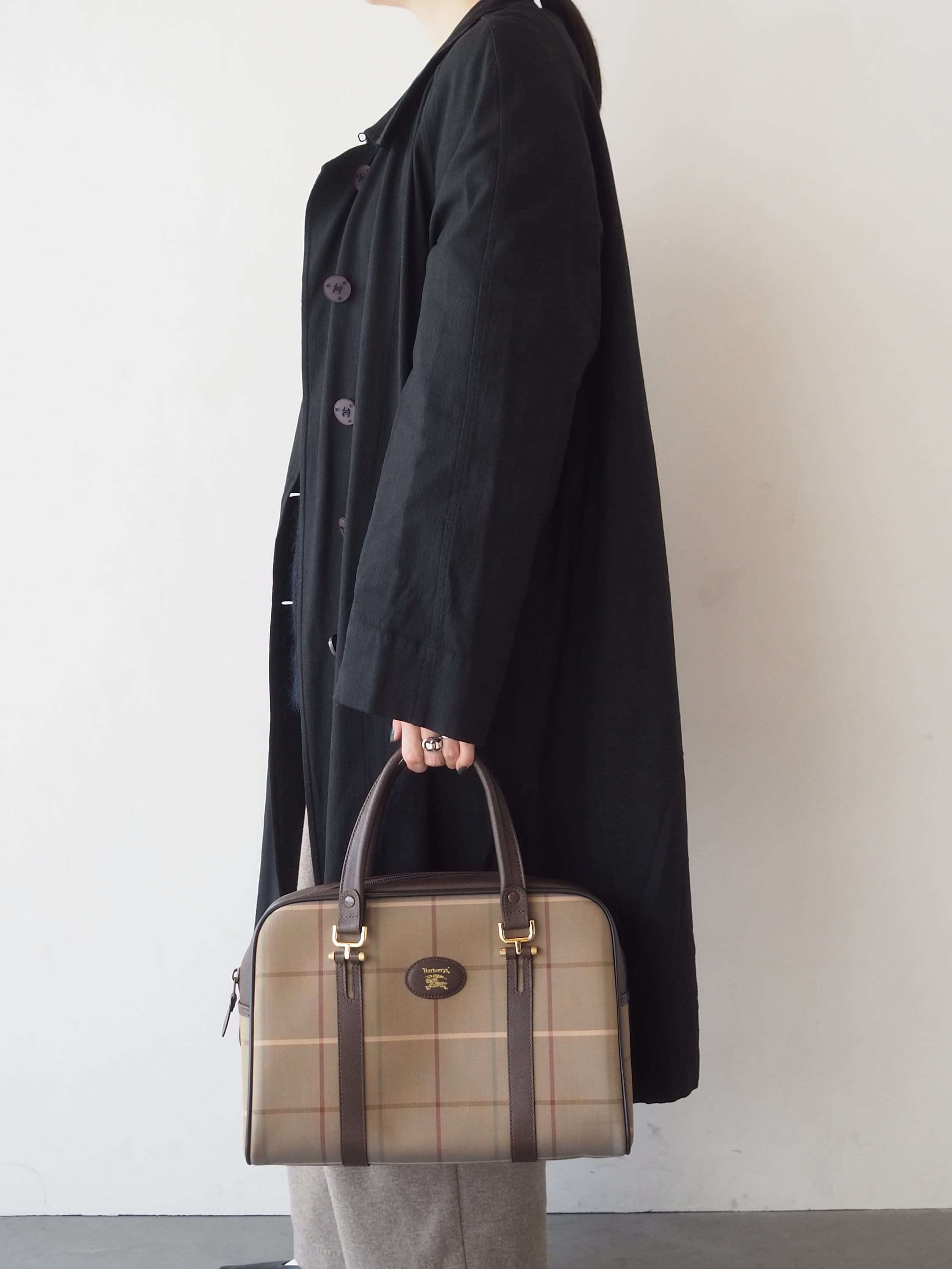 BURBERRY バーバリー ノバチェック ボストン バッグ ヴィンテージ