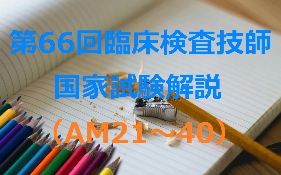 第66回臨床検査技師国家試験解説（AM21～40） | おるてぃのひとりごと