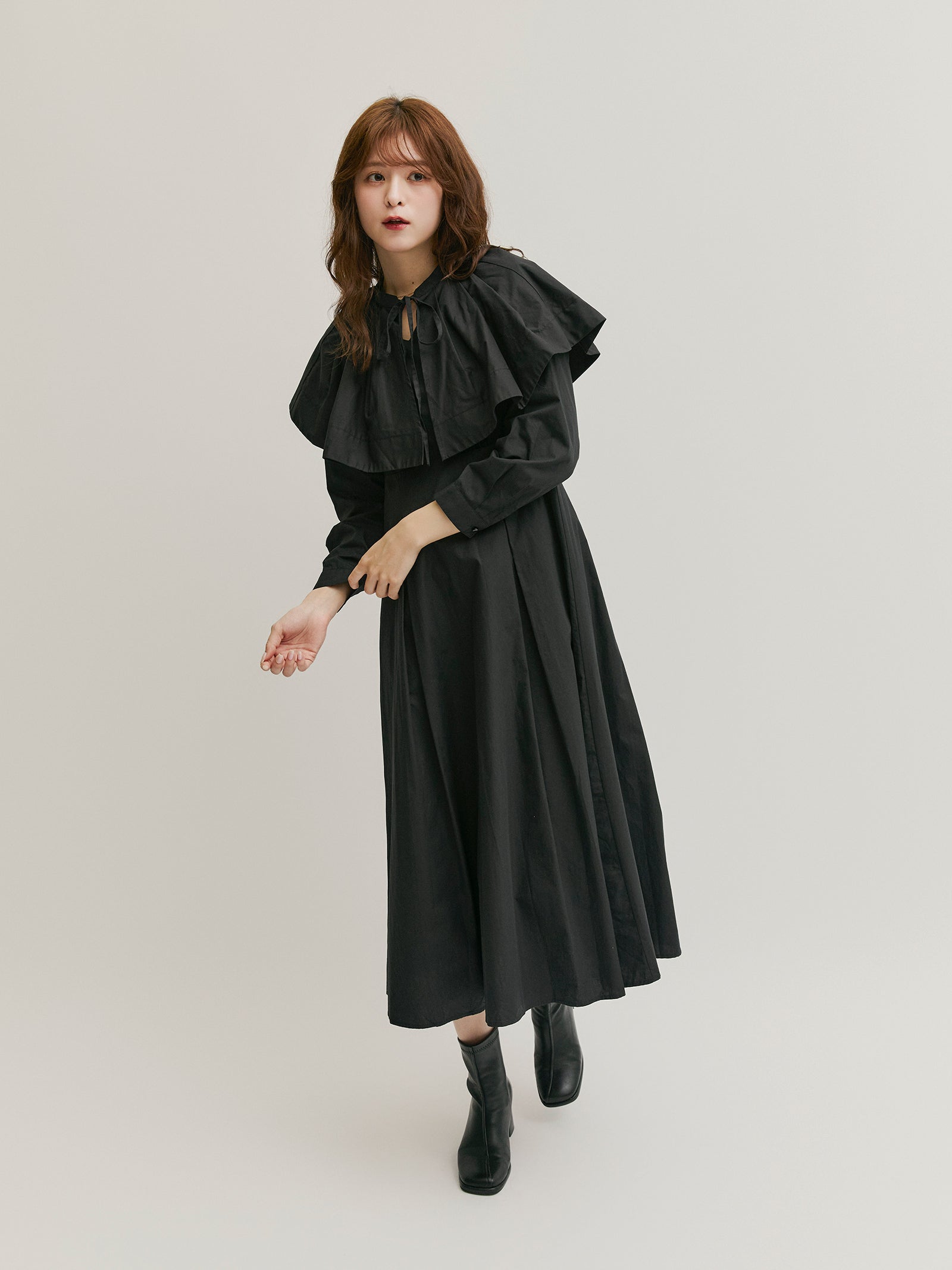 3wayケープロングワンピース