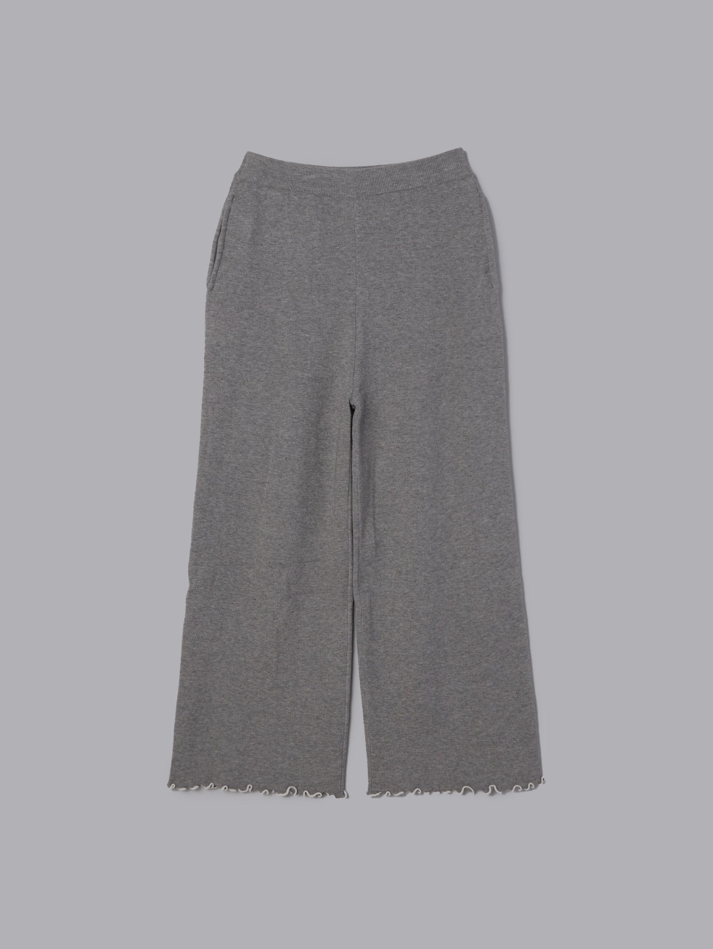 うるちん☆こみ×Olu.】リブニットロングパンツ