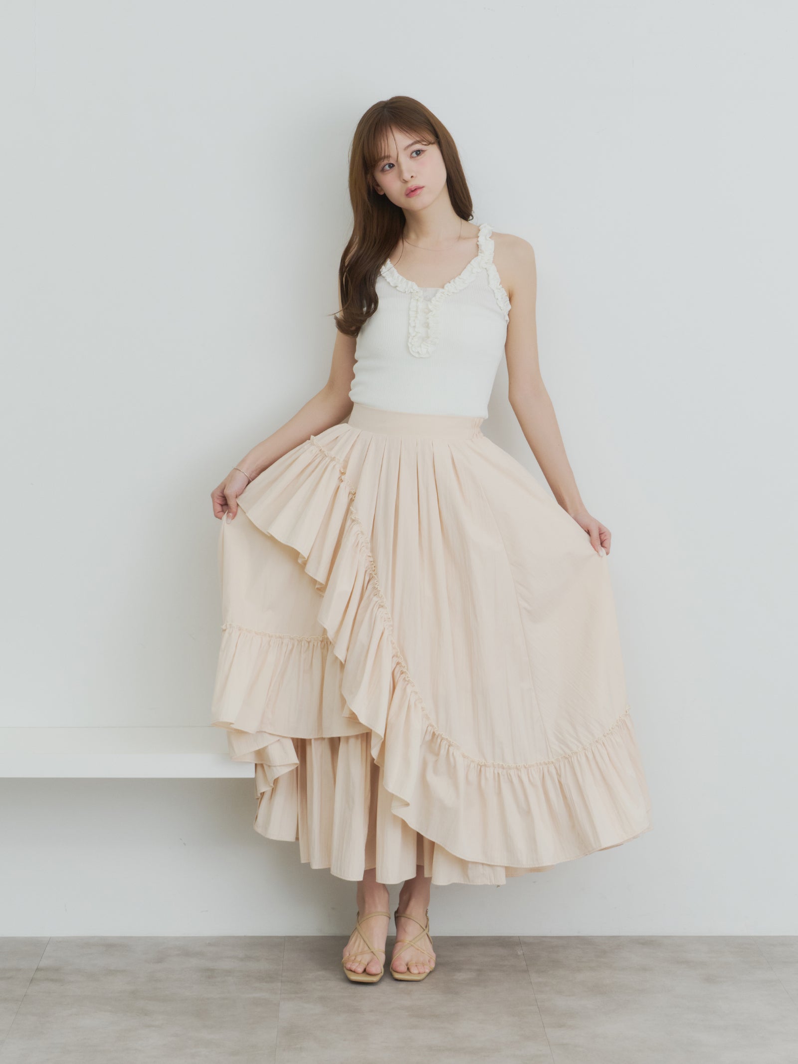 ランダムフレアスカート