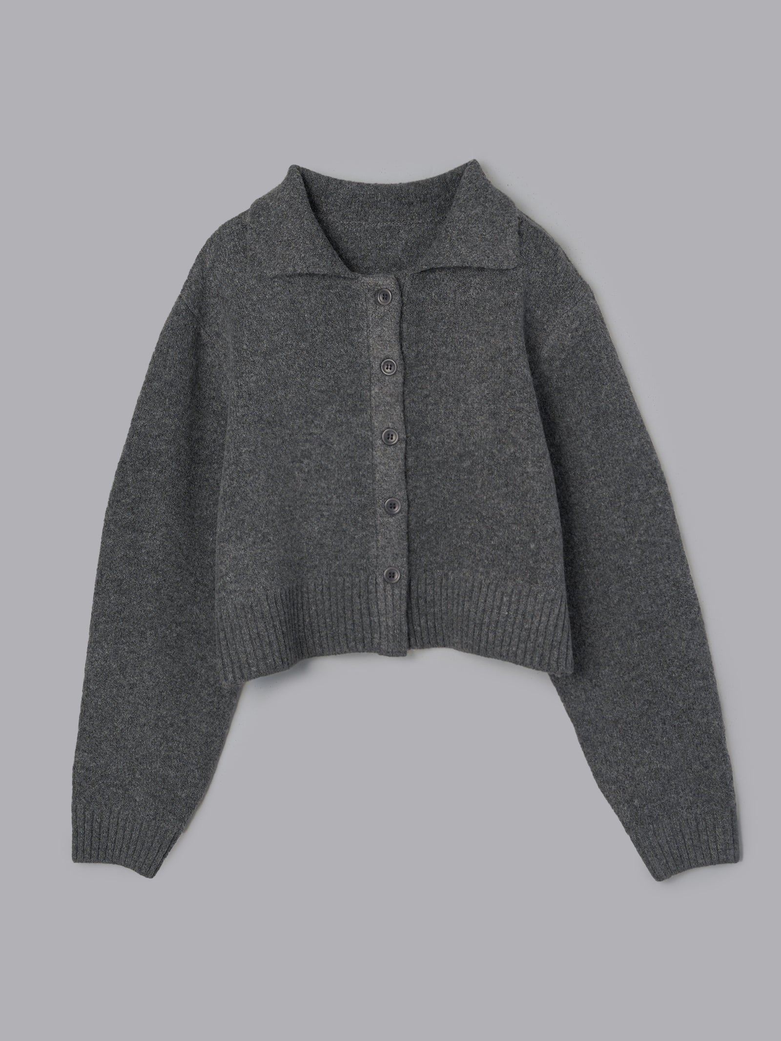 クロップドニットカーディガン[セットアップ可能]