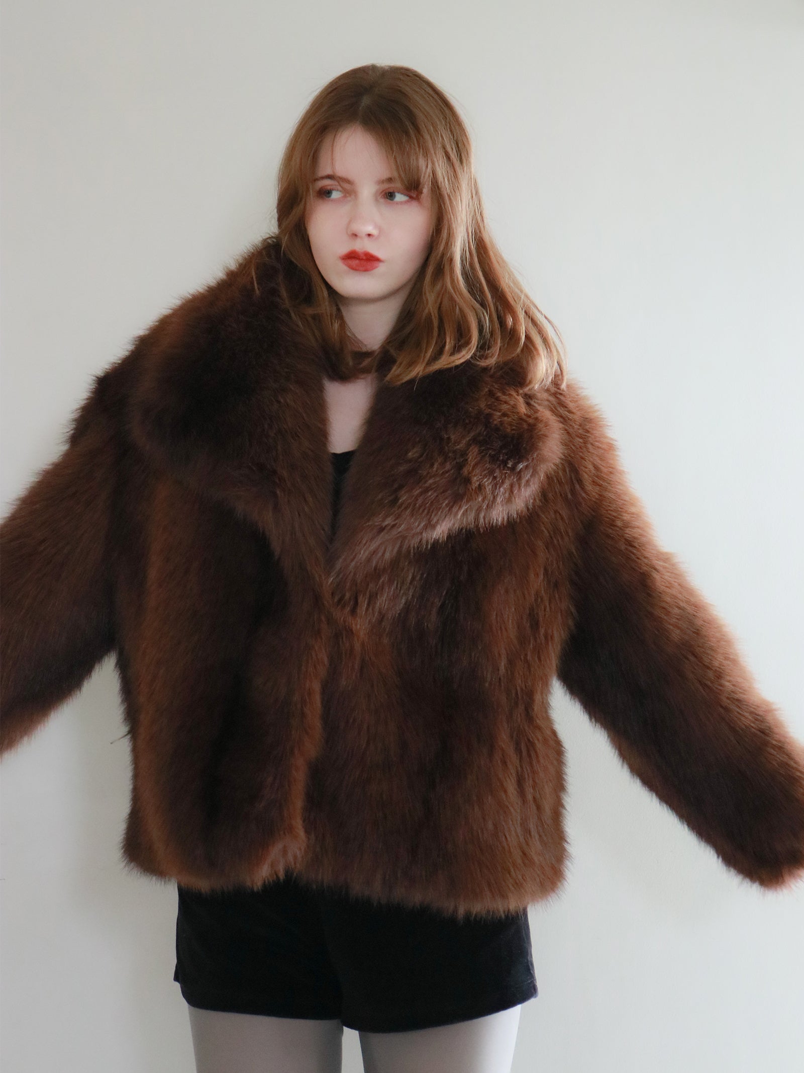 mic】ビッグカラーファージャケット