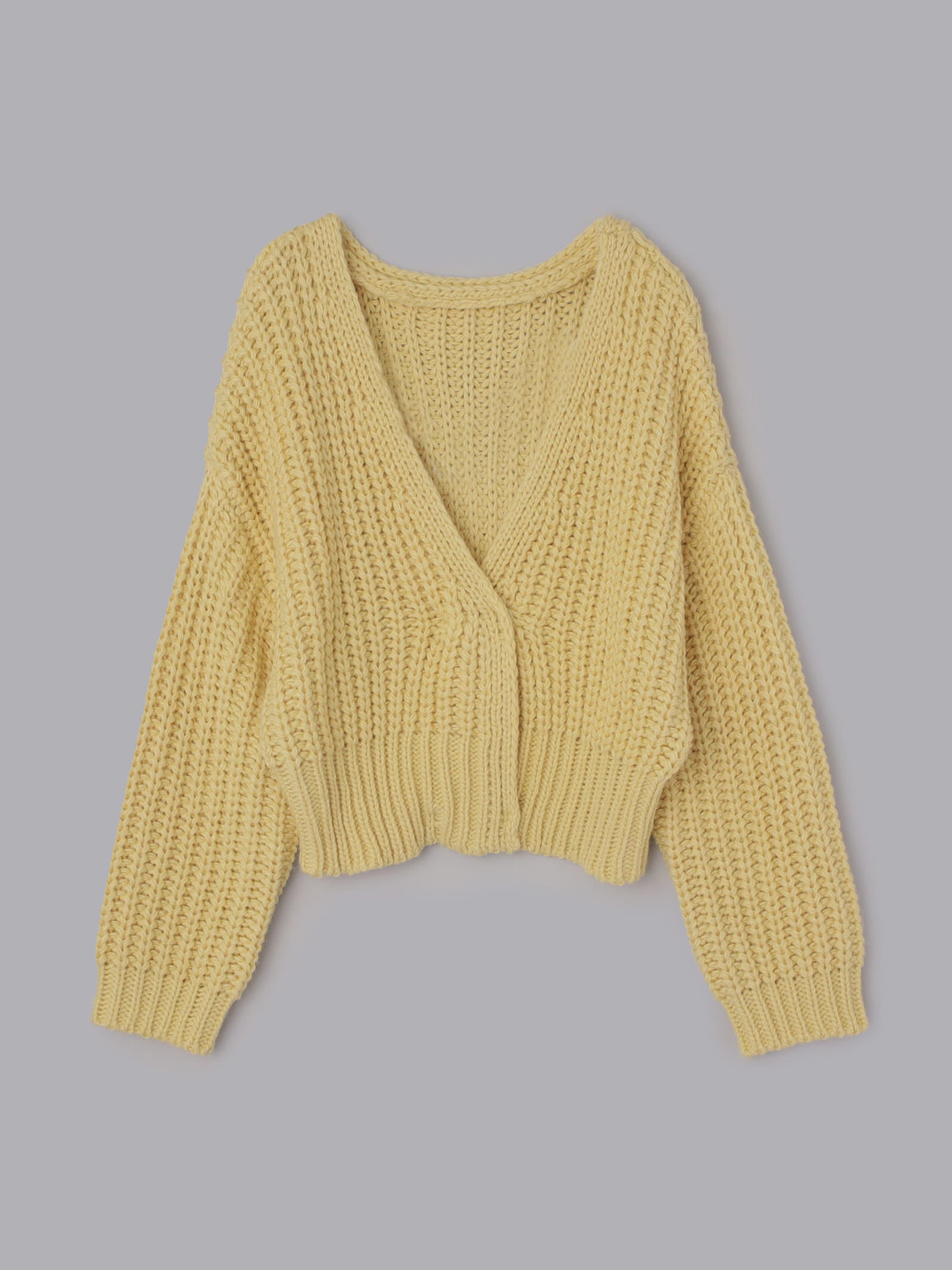 2wayローゲージカシュクールニット