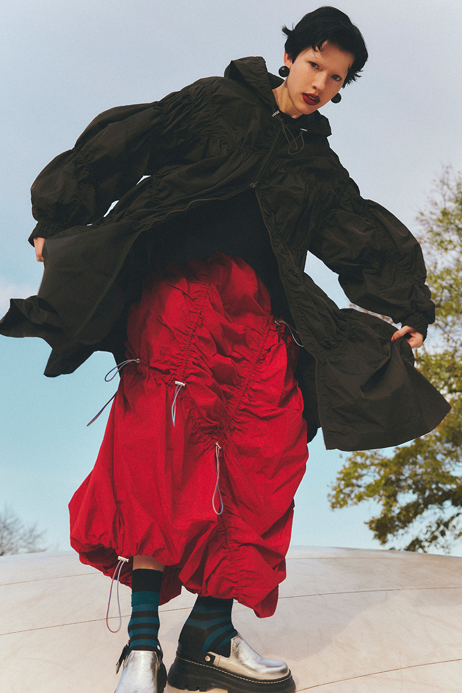 OMMO ONLINE STORE / IRREGULAR SHIRRING CT