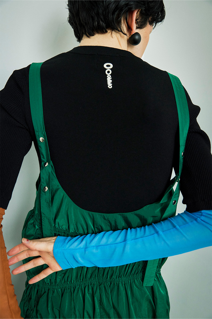 OMMO ONLINE STORE / IRREGULAR SHIRRING COCOON CAMI OP