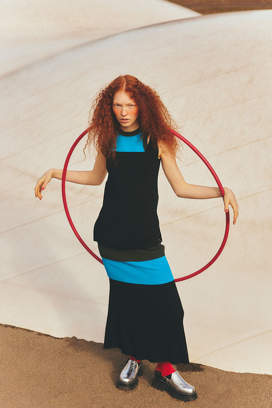 OMMO ONLINE STORE / LAYERED KNIT SK