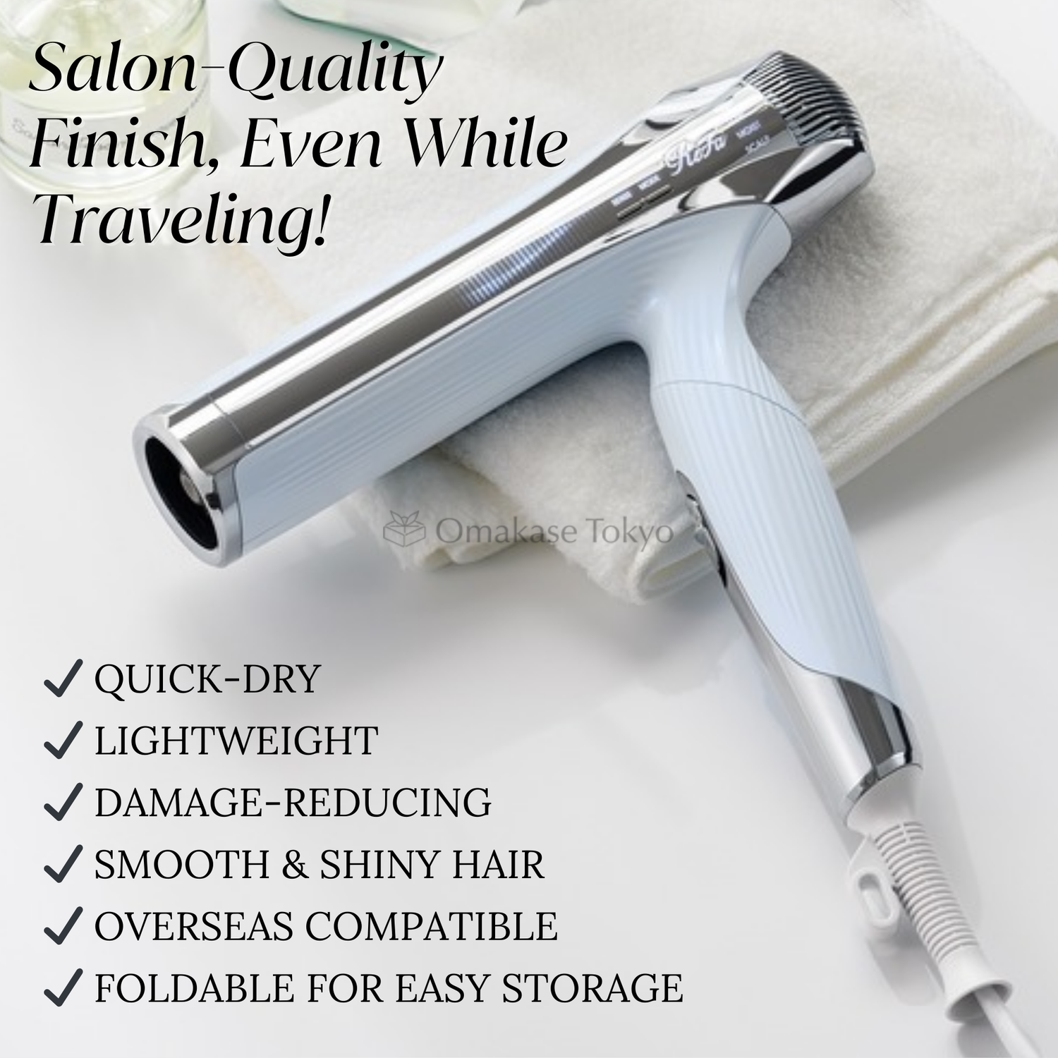 ReFa Smart Hair Dryer W White – Omakase Tokyo