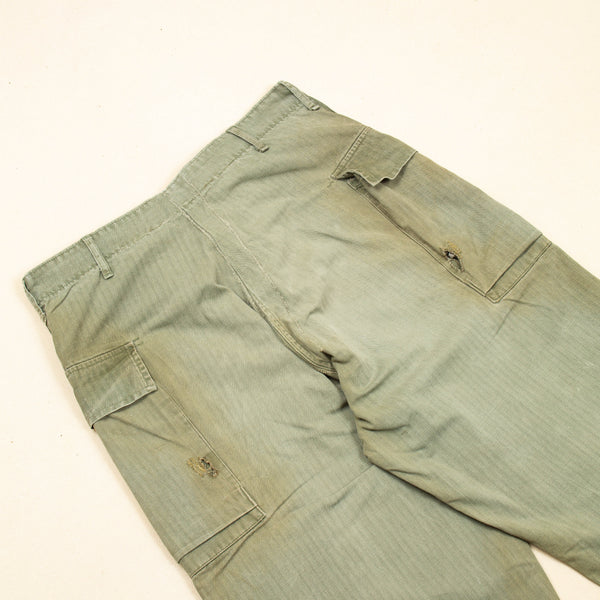 40s WW2 Vintage US Army HBT Trousers - 36x31 – Omega Militaria