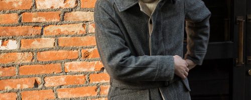 清涼感溢れる渾身のオリジナルリネン素材ブルゾン スウィングトップ