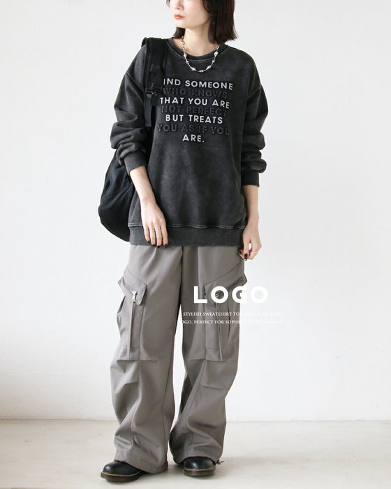 立体ロゴで大人の抜け感 ヴィンテージロゴスウェット – ONE PEACE ONLINE