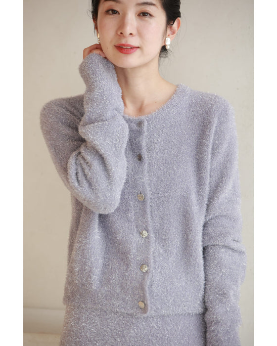 キラキラニットのカーディガンとロングスカート2点セット – ONE PEACE