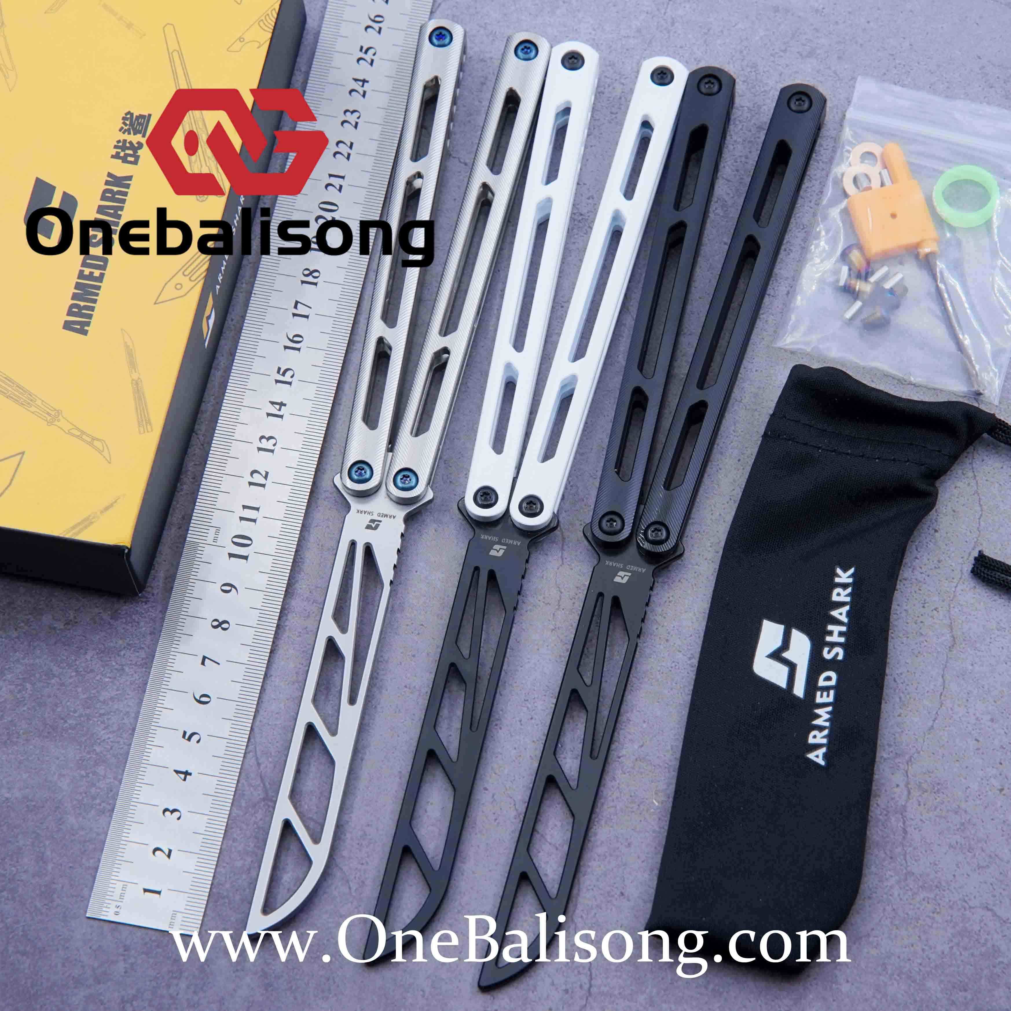 ARMED SHARK Tsunami Titanium Clone-Onebalisong – One Balisong