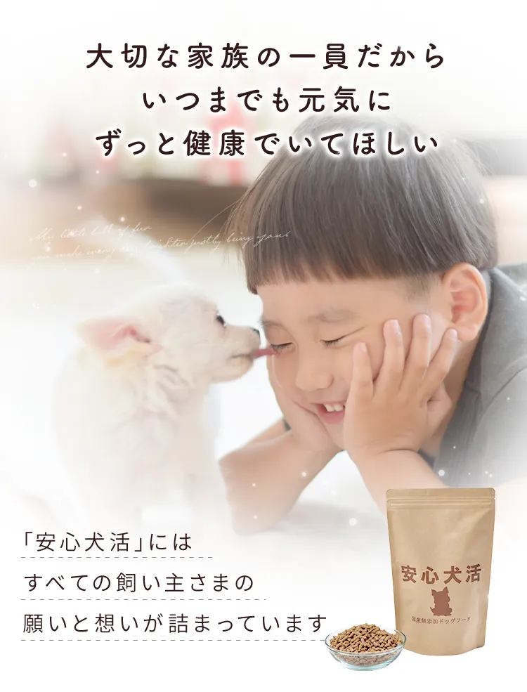 安心犬活】国産無添加ドッグフード／公式ページ-[ONEDOGS]