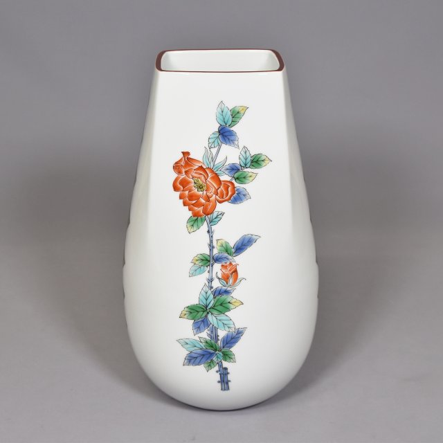 色絵二花）花瓶|有田焼の老舗-香蘭社オンラインショップ