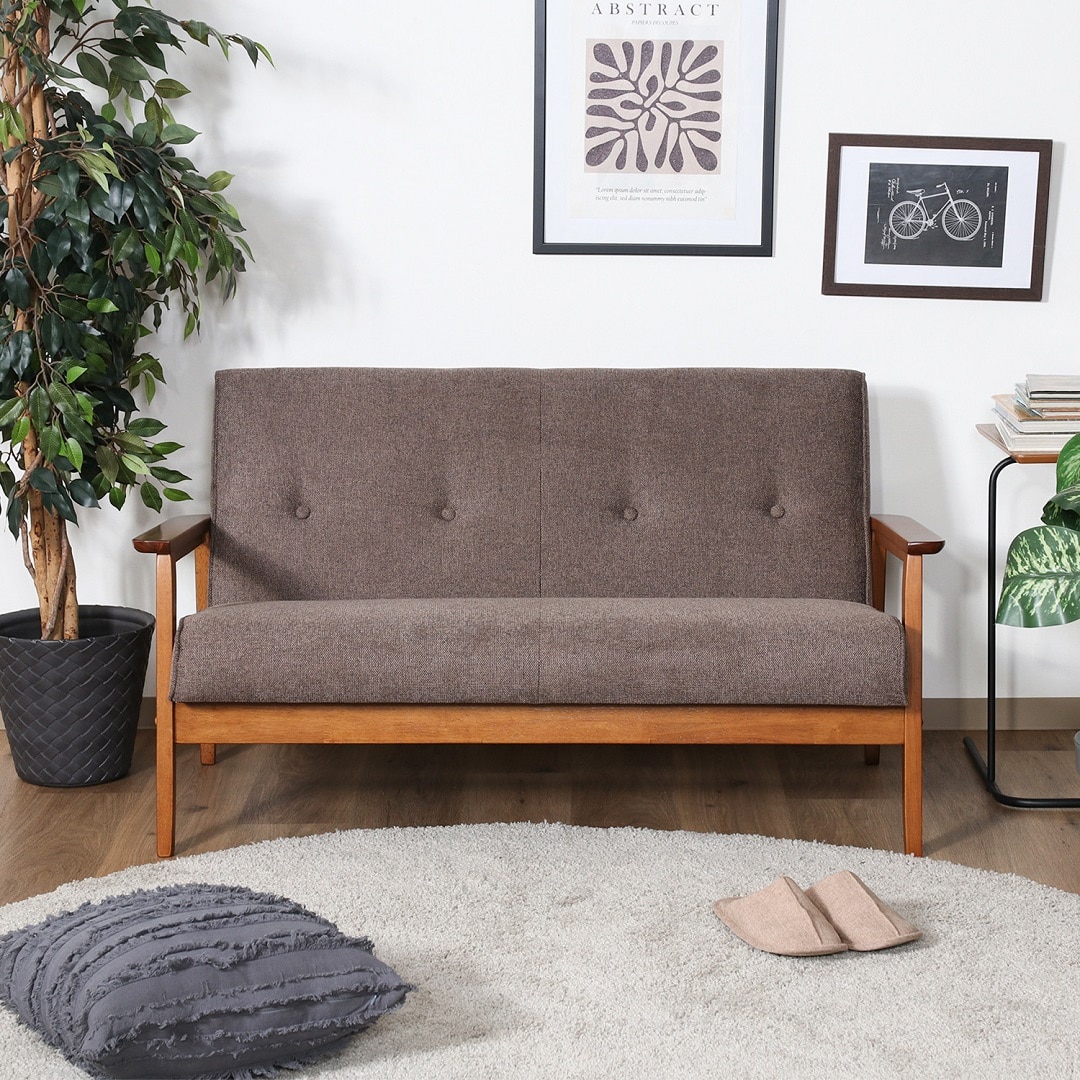 ミート2人掛けソファ(DBR(PU))｜ ビーカンパニー｜調布PARCO | ONLINE