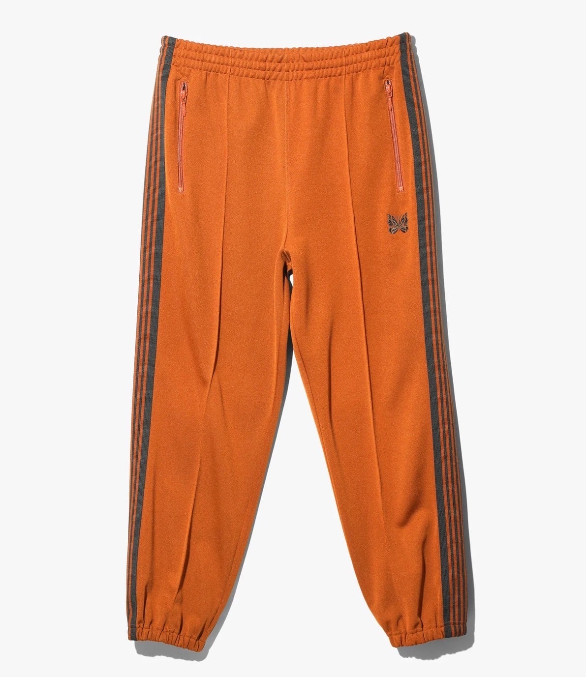 Needles/ニードルズ/ZIPPED TRACK PANT - POLY SMOOTH 24ss(XS RUST