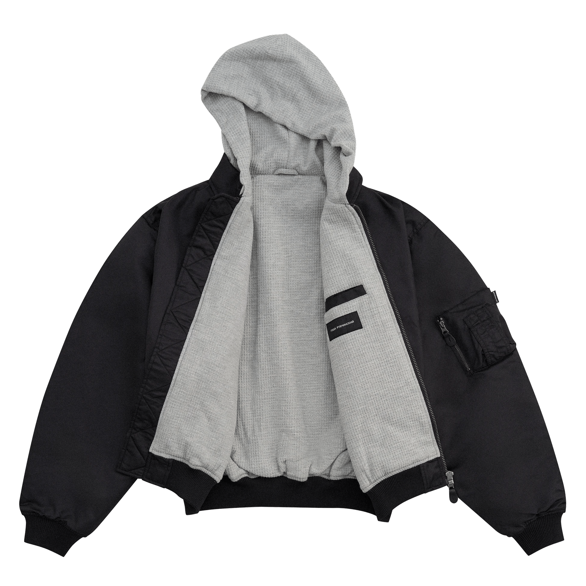 GOSHA RUBCHINSKIY/ゴーシャ・ラブチンスキー/Hooded Bomber Jacket(M