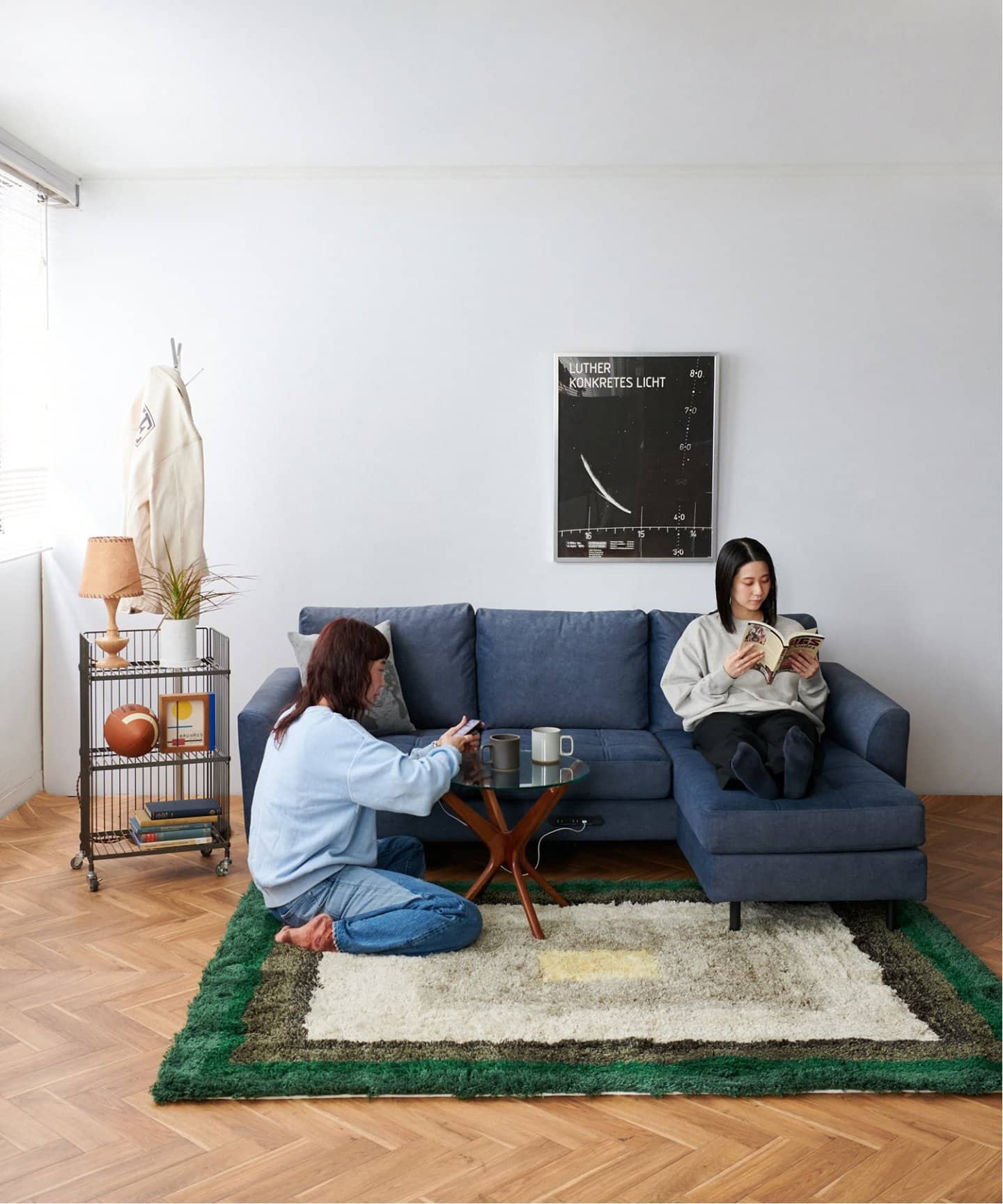 PSF COUCH SOFA BLUE GREY ピーエスエフ カウチ ソファ ブルーグレー