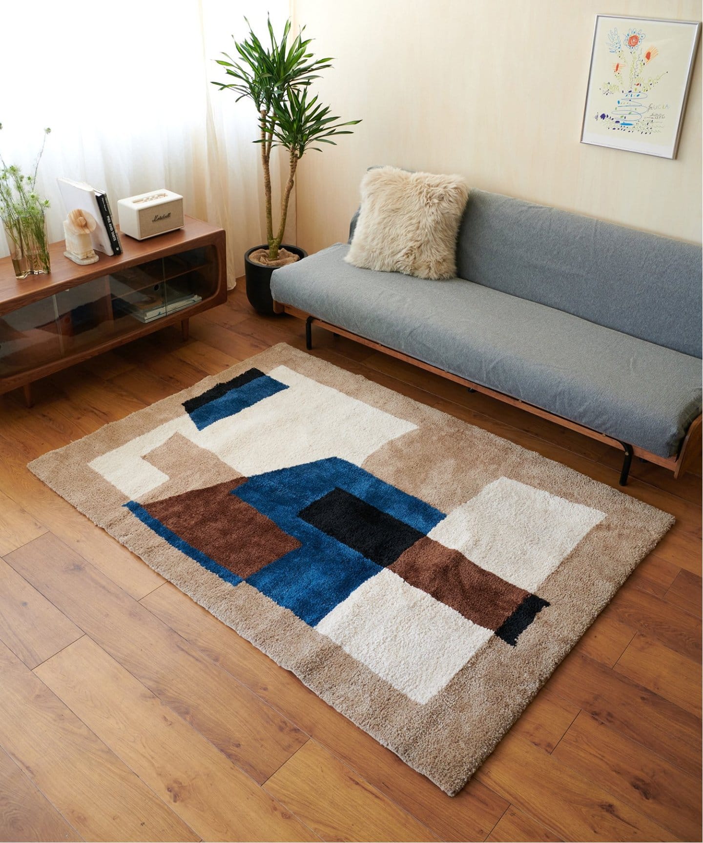 GEOMETRIC RUG 120×160 ジオメトリックラグ 013｜ ジャーナル