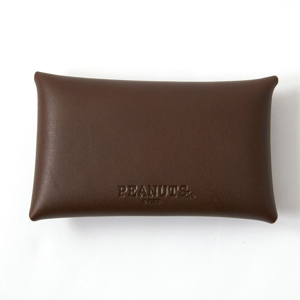 JOE COOL レザーカードケース ブラウン – PEANUTS Cafe Online Shop