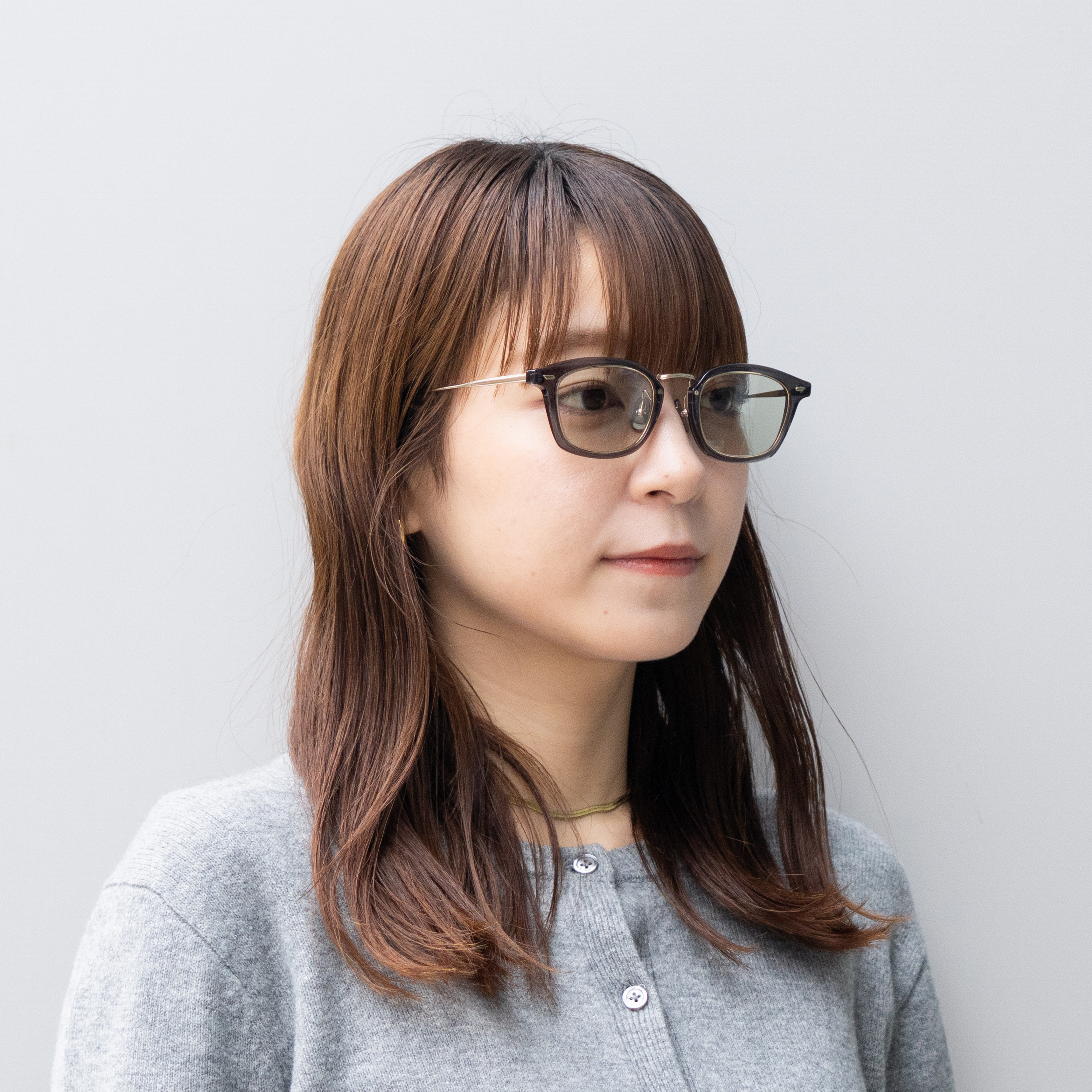 Reboot 736 グレー／ホワイトゴールドマット（ライトグリーン）47