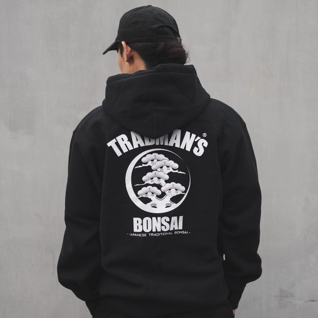 TRAD KAMON HOODIE -BLACK-｜TRADMAN'S BONSAI ONLINE STORE