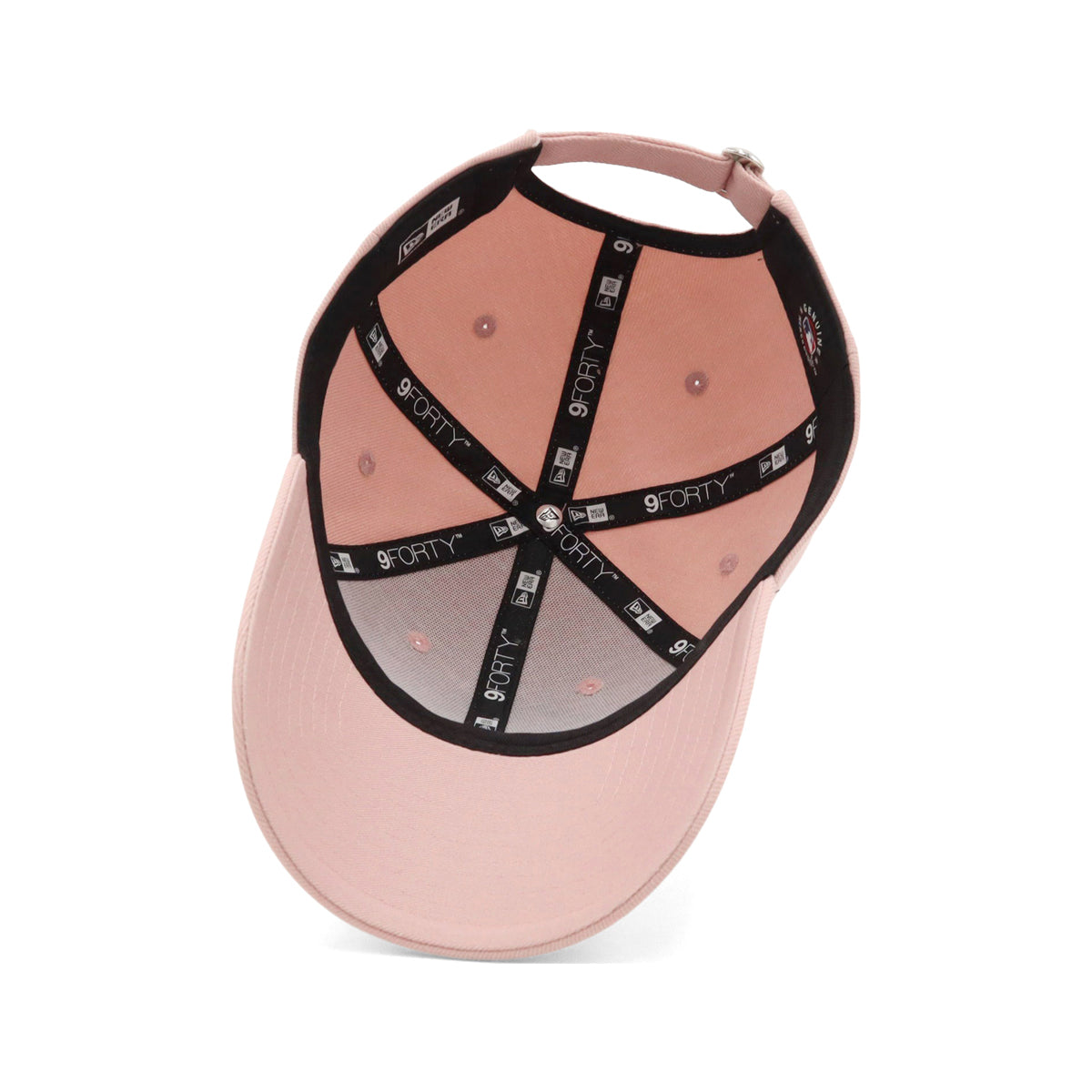 ニューエラ キャップ 9FORTY / CLOTH STRAP MLB RHINESTONE LAピンク