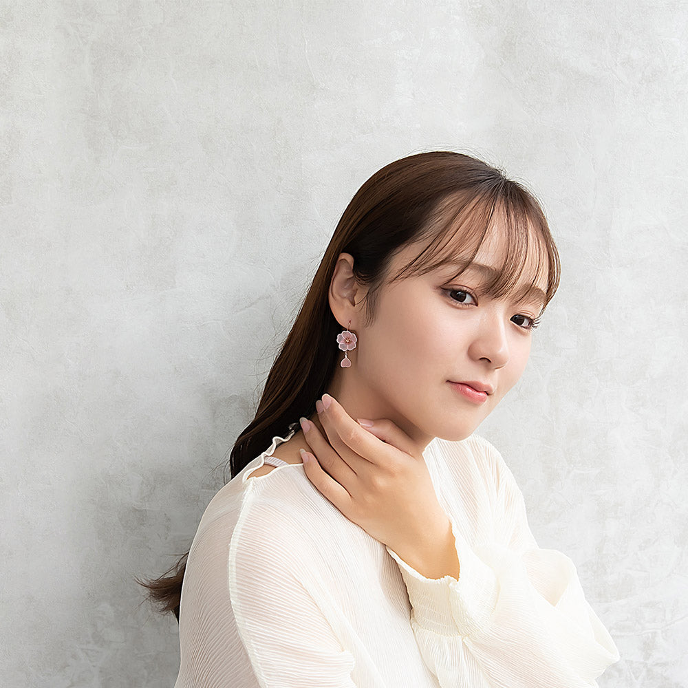 ピアス ニッケルフリー メタル 桜 花びら ワイヤーフラワー サージカル