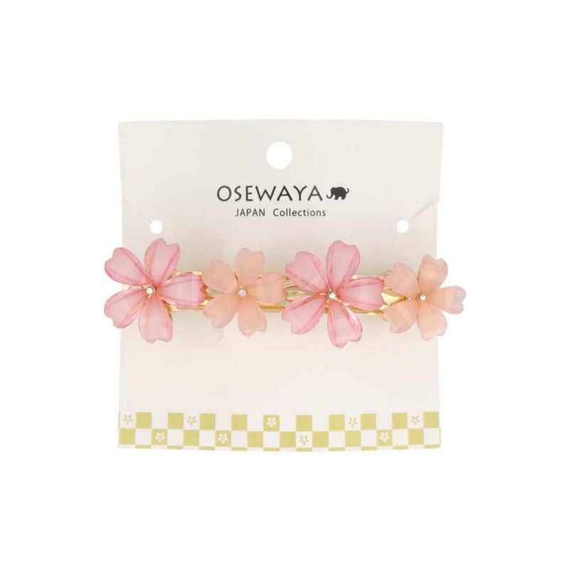 バレッタ ニッケルフリー 桜 アクリル ストーン – OSEWAYAオンラインストア