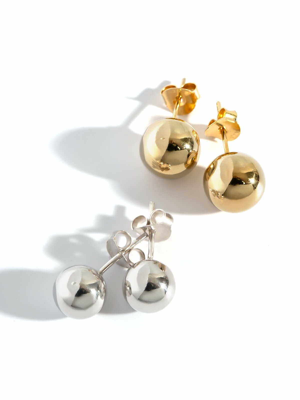 Silver925 Round Ball Stud Earrings HELMIE -ヘルミー- | Ops.(オプス