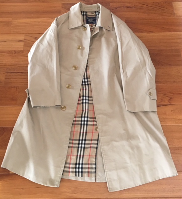 2018年最後の散財はヴィンテージバーバリーの一枚袖ステンカラーコート