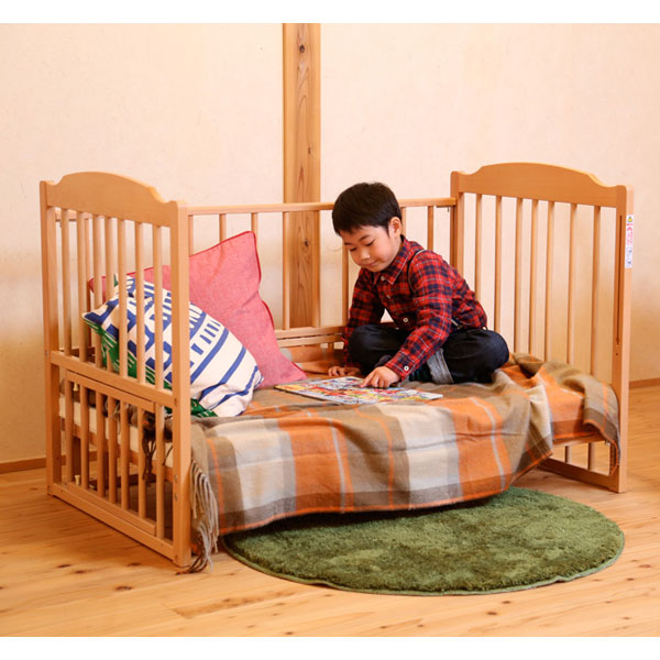 サワベビー 日本製ロングユースベッド D型ジョルノ ナチュラル 澤田