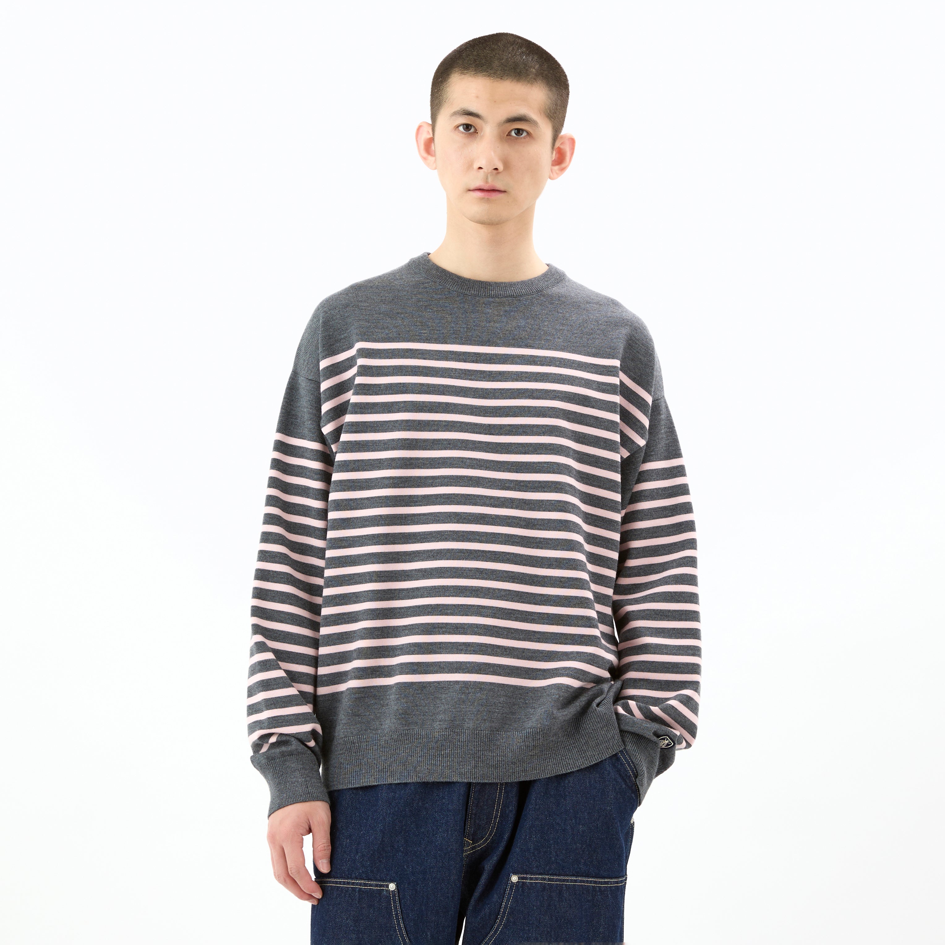 Men's Wool Plating Crew Neck Knit｜ORCIVAL