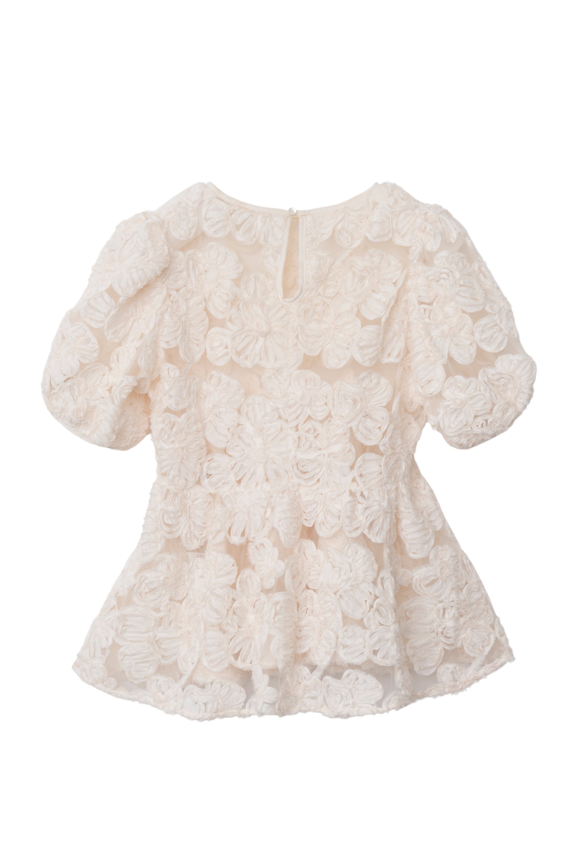 フラワーエンブロイダリーブラウス