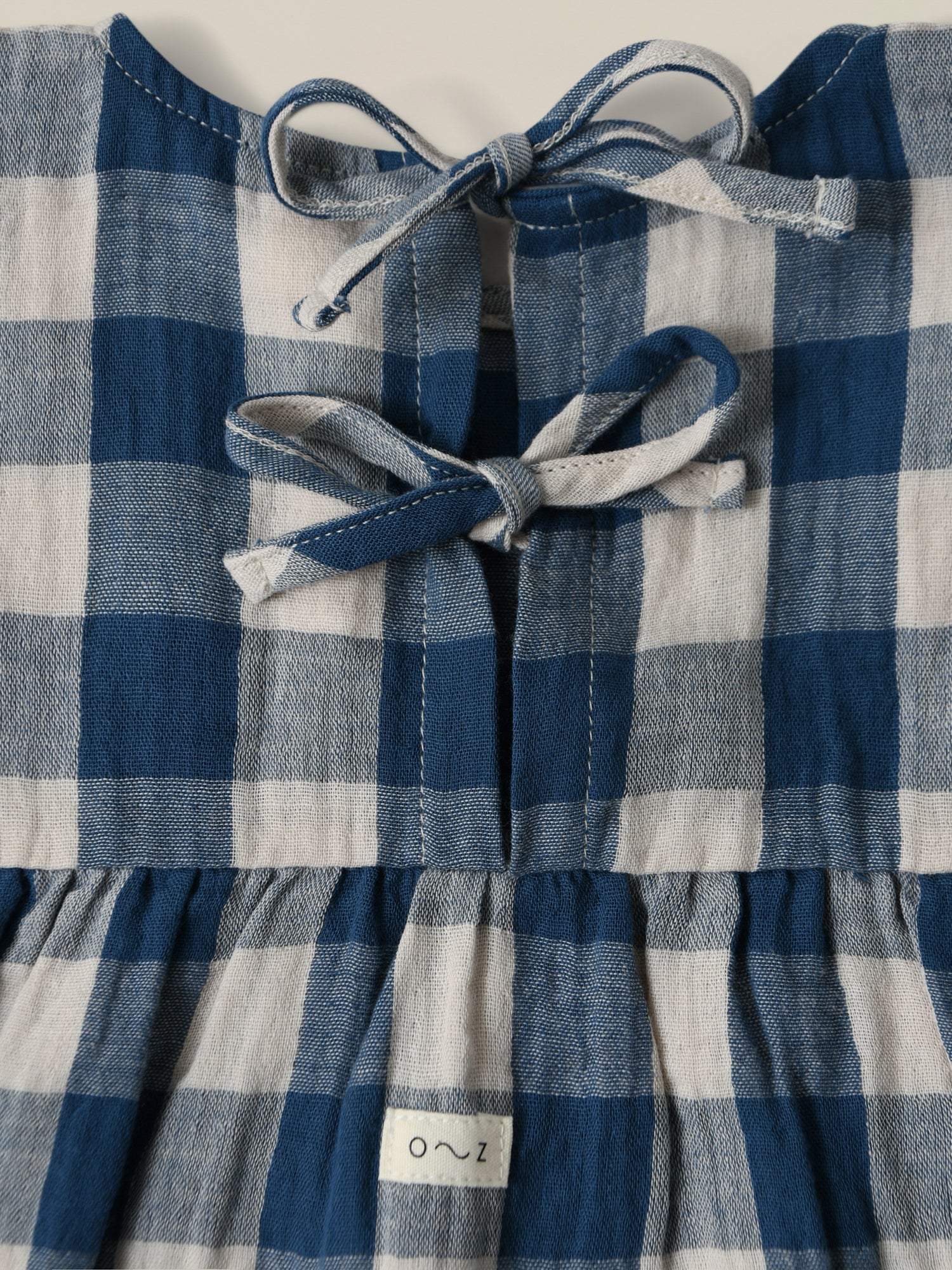Pottery Blue Gingham Bella Dress | Organic Zoo